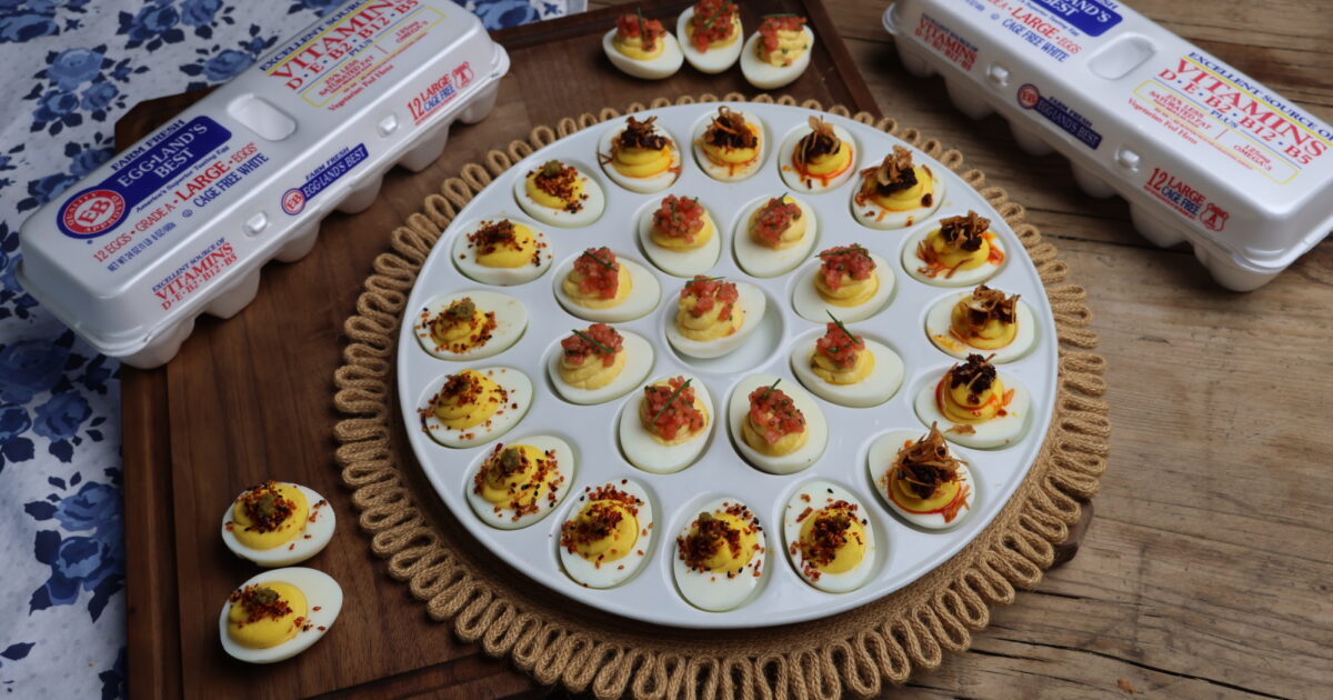 Asian Inspired Deviled Egg Flight Recipe Recipe | Eggland's Best