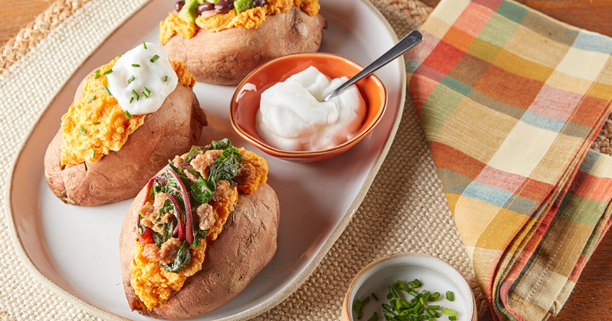 Twice-Baked Sweet Potato Recipe | Eggland's Best
