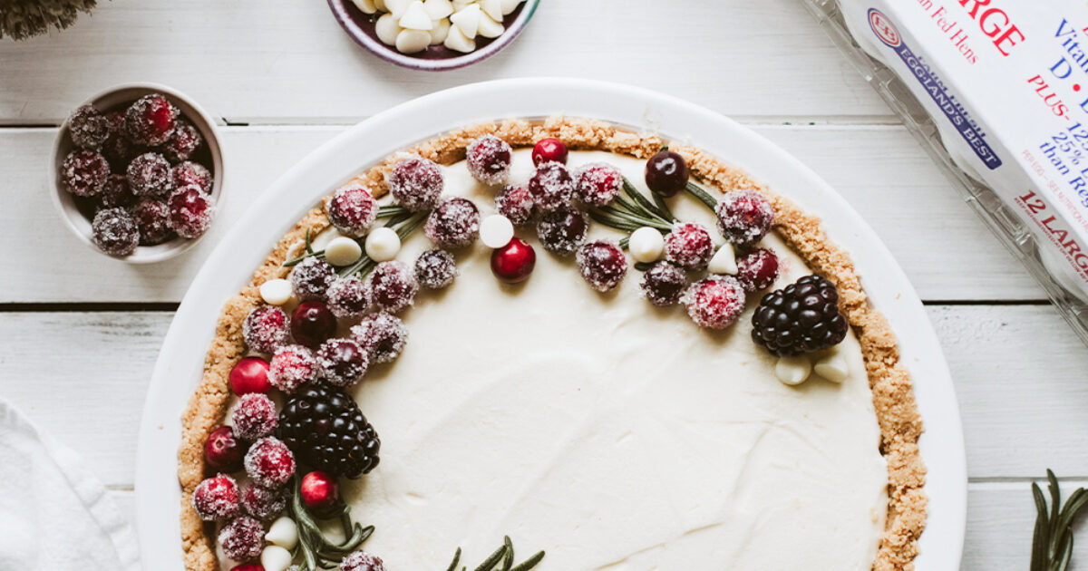 Eggnog Cranberry Cloud Pie Recipe | Eggland's Best