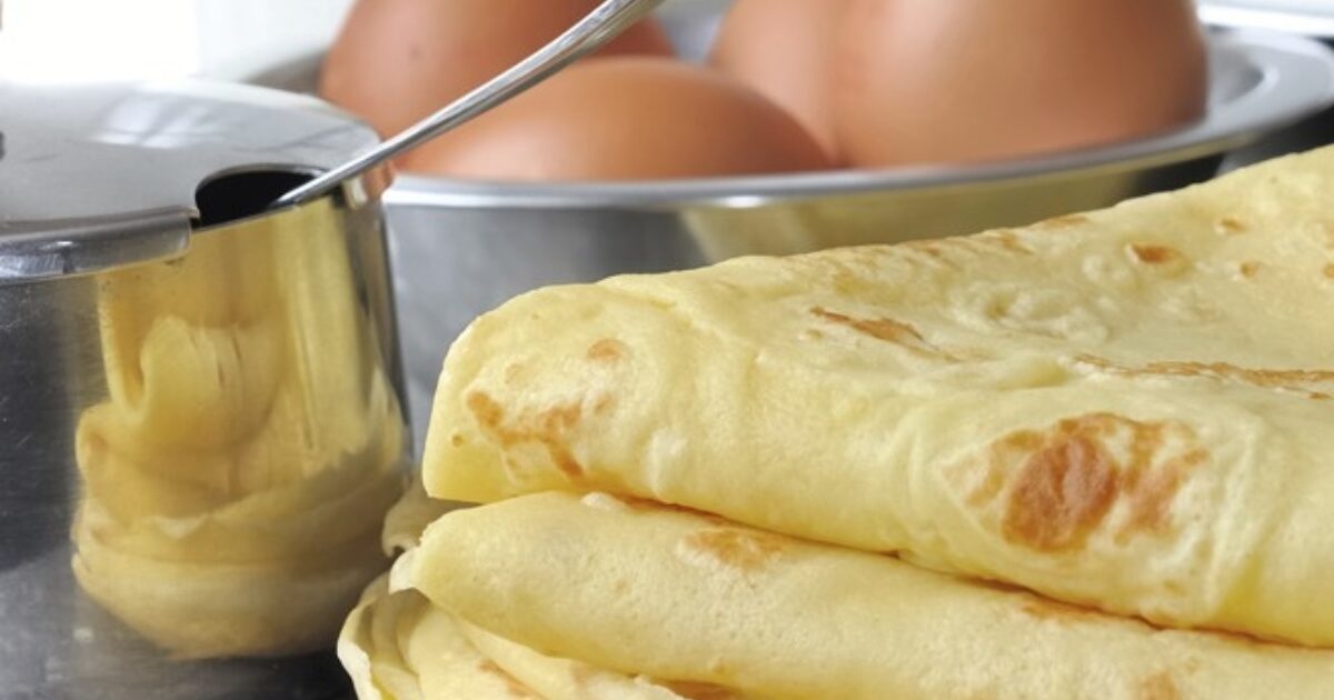 Gluten-Free Bean Crepes with Scrambled Eggs Recipe | Eggland's Best
