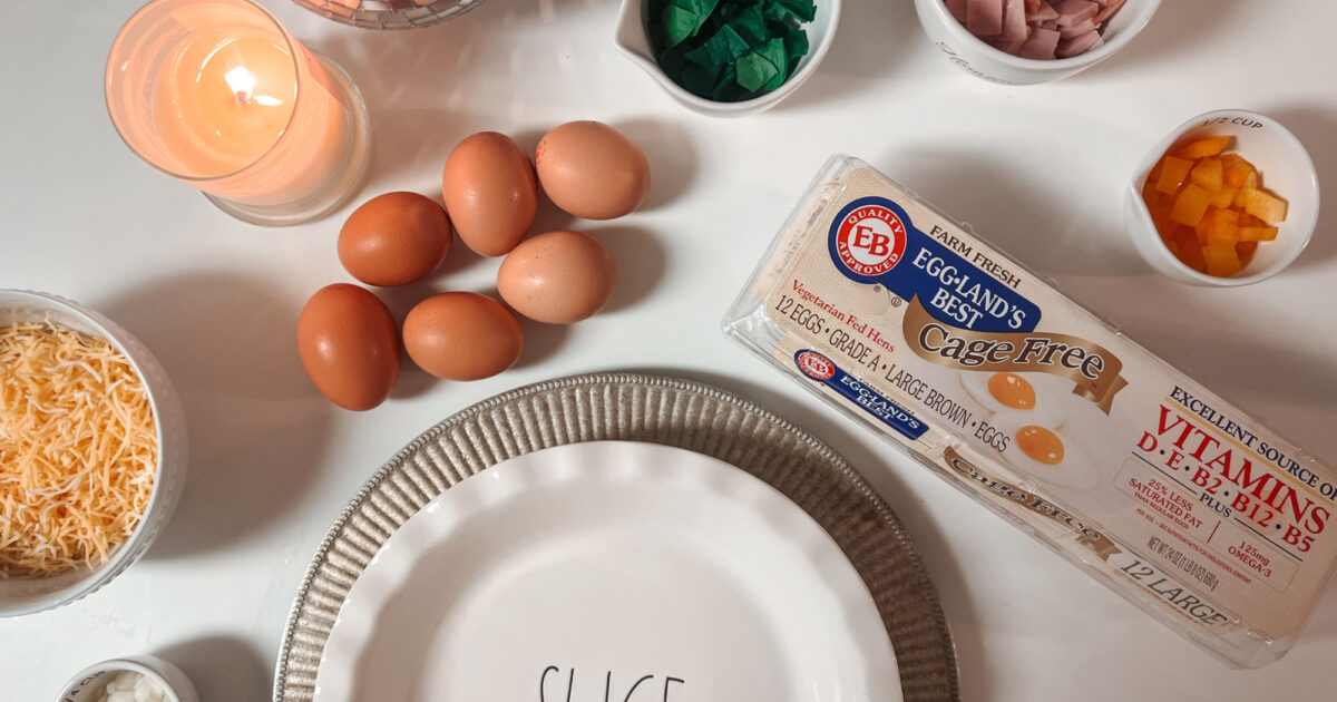 Ham, Pepper and Spinach Quiche Recipe | Eggland's Best