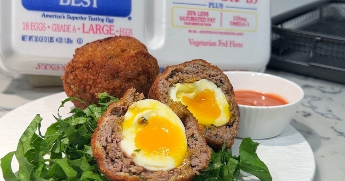 Herb Infused Scotch Eggs Recipe | Eggland's Best