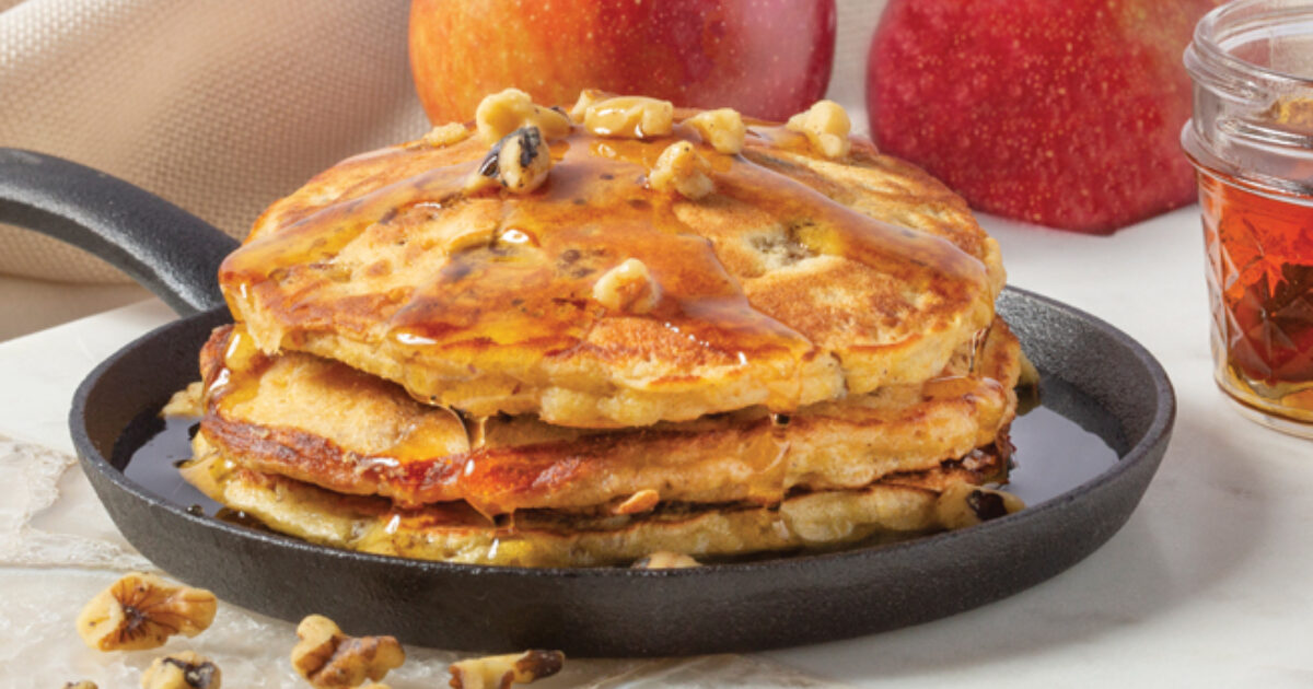 Sausage, Apple &amp; Walnut Johnnycakes Recipe | Eggland's Best