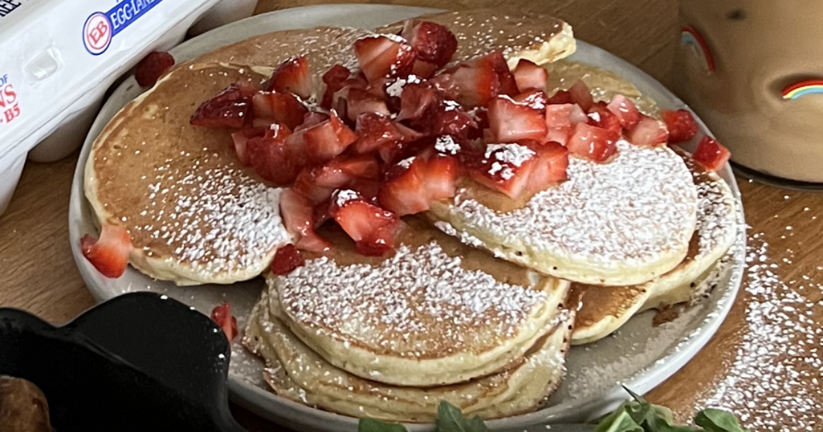 Lemon Strawberry Pancakes Recipe | Eggland's Best