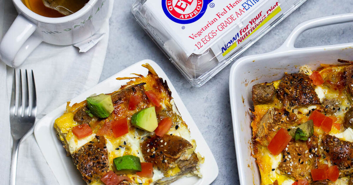 Everything Bagel Breakfast Casserole Recipe | Eggland's Best