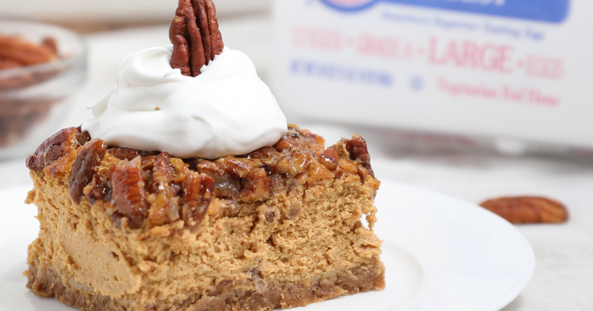 Pecan Pie Pumpkin Cheesecake Bar Recipe | Eggland's Best