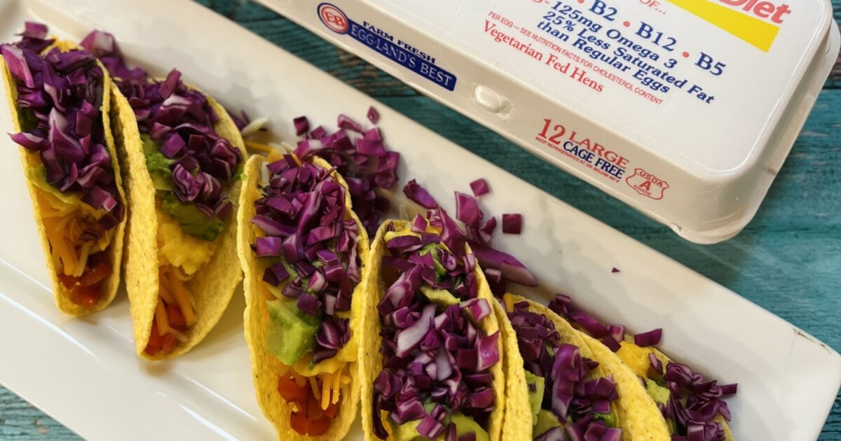 Rainbow Breakfast Tacos Recipe | Eggland's Best