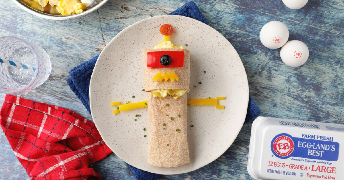 Robot Egg and Cheese Roll-Ups Recipe | Eggland's Best