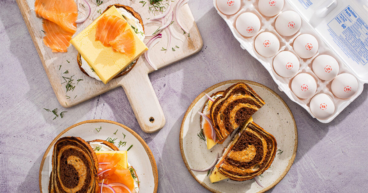 Egg, Smoked Salmon, and Dill Sandwiches Recipe | Eggland's Best
