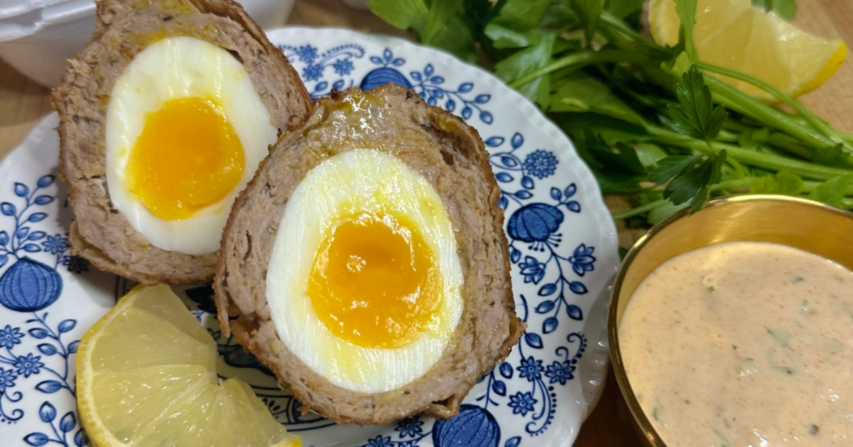 Scotch Eggs with Creamy Dipping Sauce Recipe | Eggland's Best