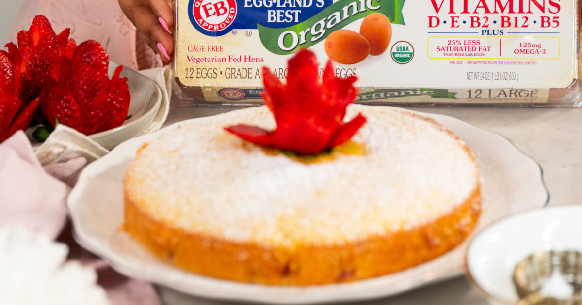 Strawberry Lemon Olive Oil Cake Recipe | Eggland's Best