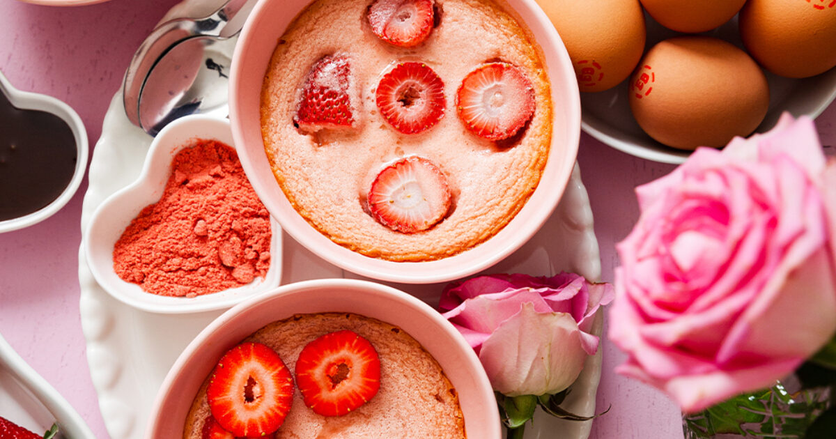 Baked Strawberry Custards Recipe | Eggland's Best