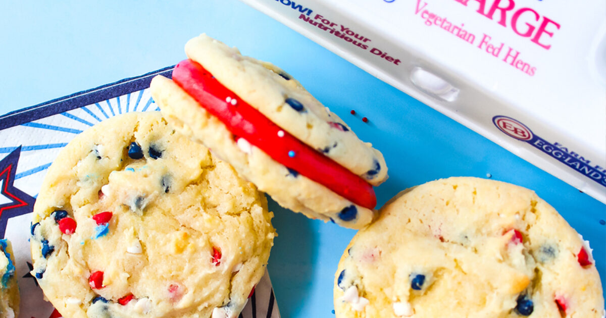 Patriotic Swirl Cookie Sandwiches Recipe | Eggland's Best
