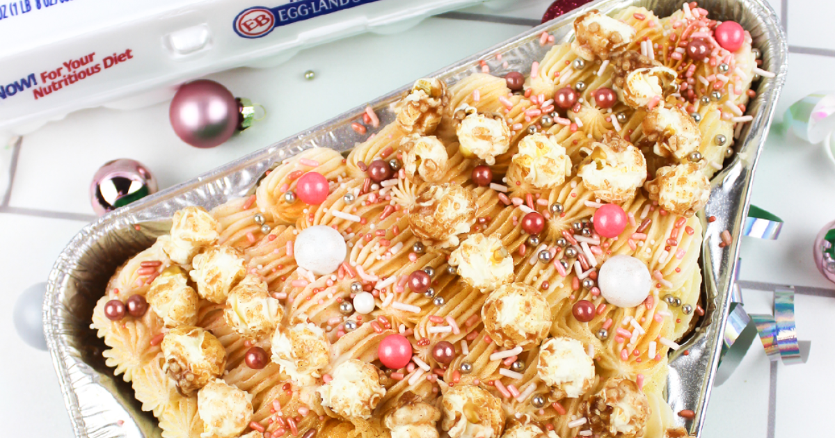 Rose Gold Christmas Tree Cake Recipe | Eggland's Best
