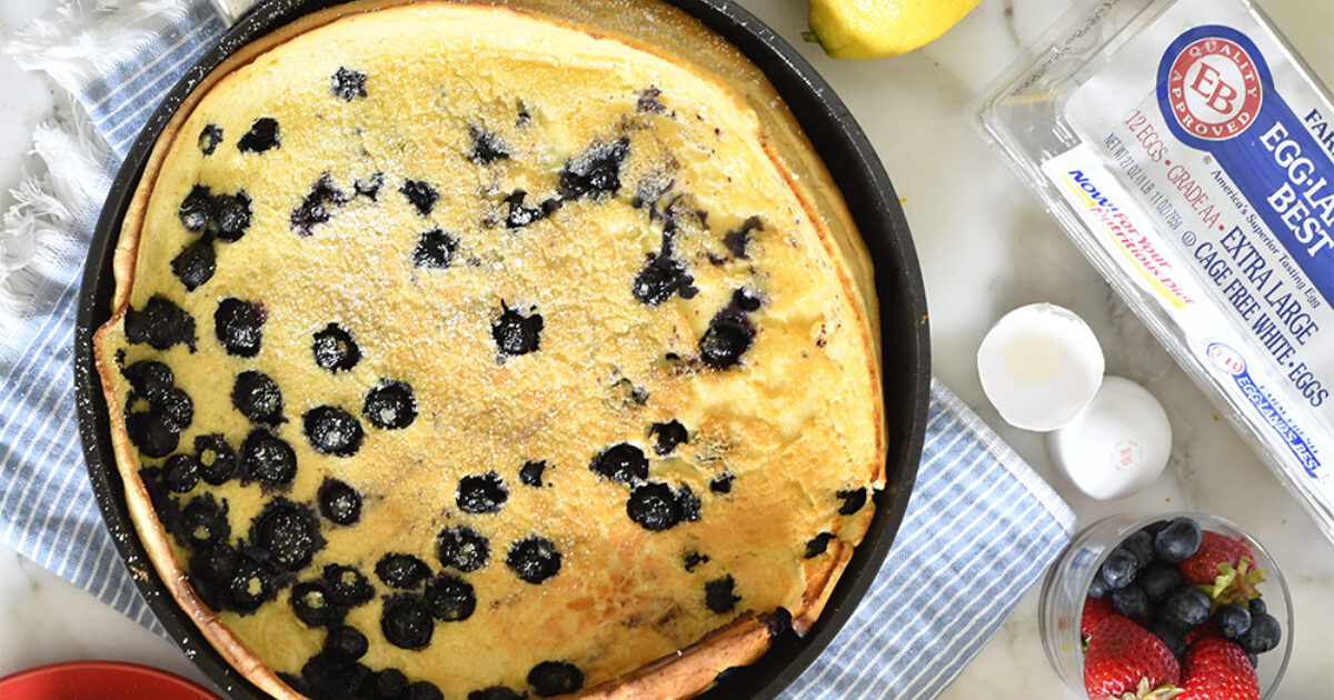Blueberry Dutch Baby Pancake Recipe | Eggland's Best