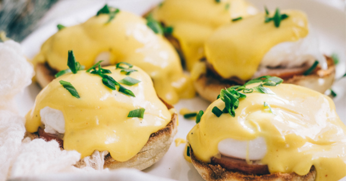 Eggs Benedict with Turmeric Brown Butter Hollandaise… | Eggland's Best