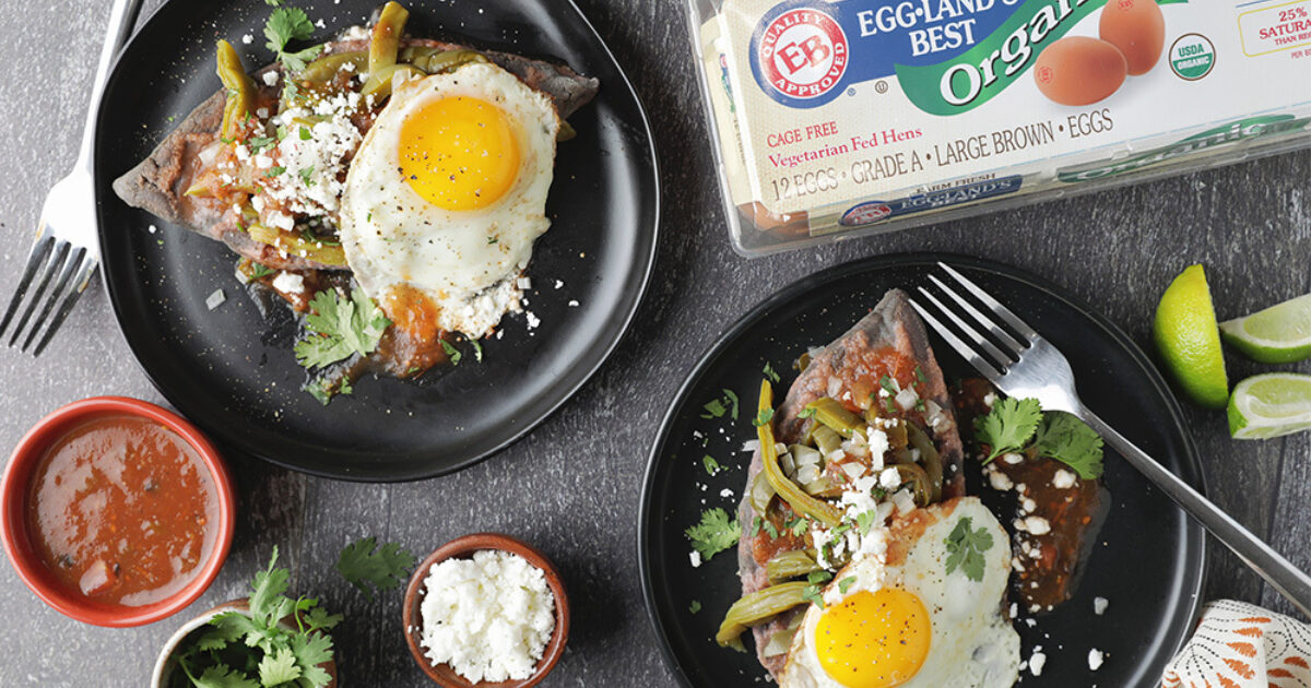 Fava Bean Tlacoyos with Nopalitos and Sunny Side Up… | Eggland's Best