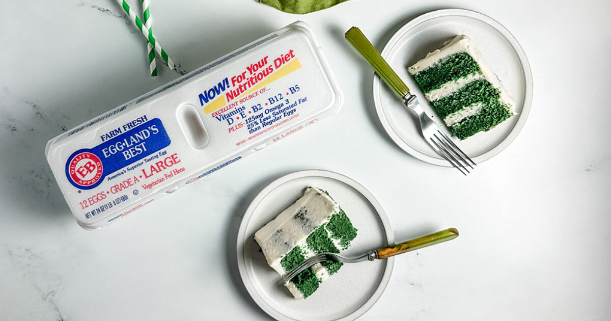 Green Velvet Cake with Cream Cheese Frosting Recipe | Eggland's Best