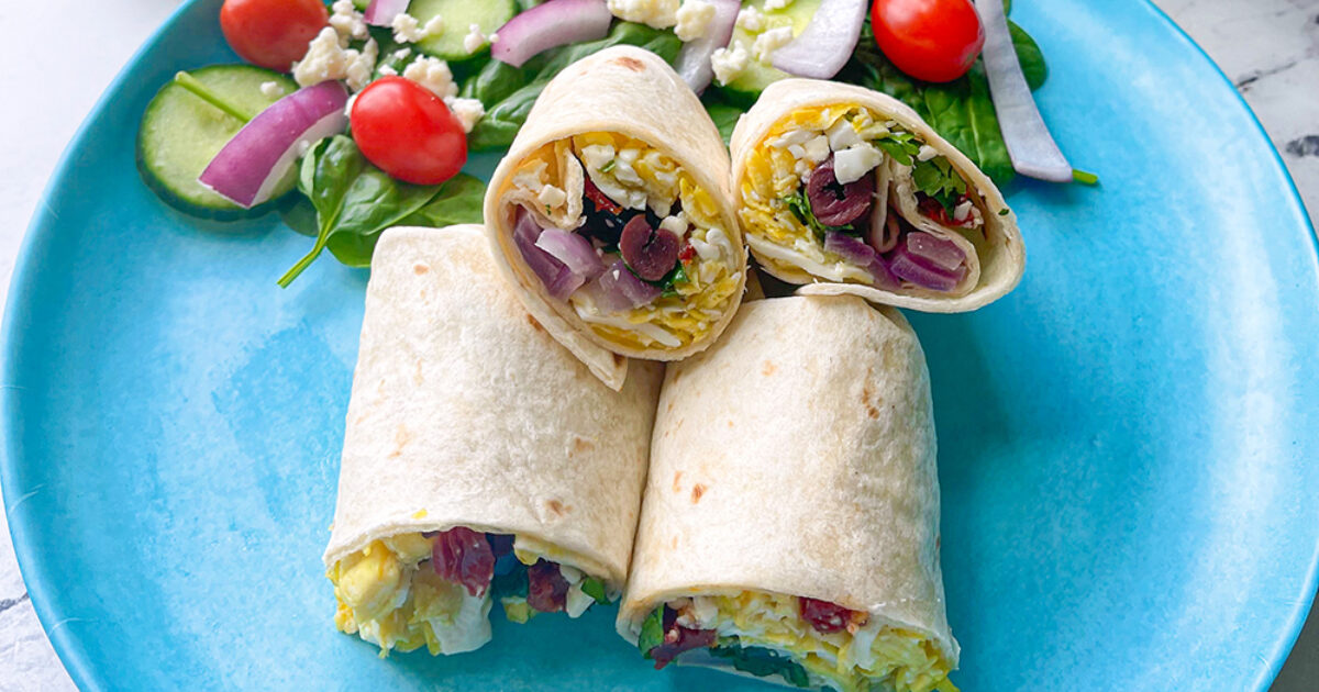 Mediterranean Egg Tortilla Wrap Recipe | Eggland's Best