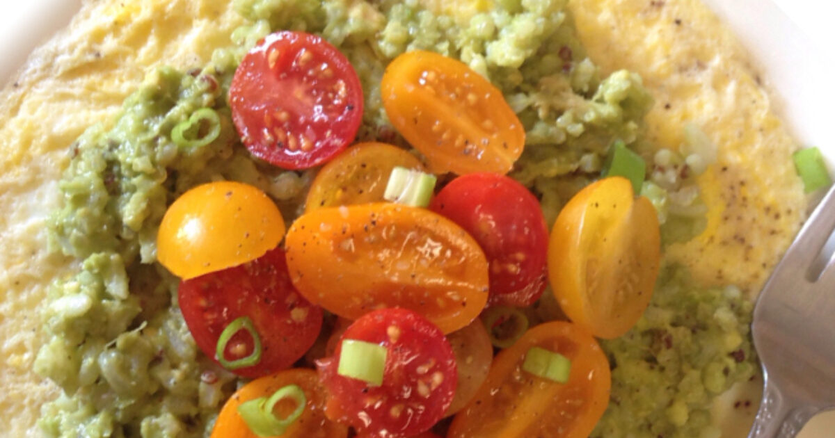Avocado & Quinoa Open-faced Omelet Recipe | Eggland's Best