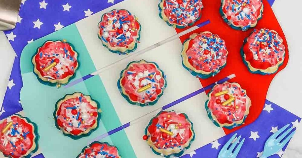 Red, White, & Blue Mini Bundt Cakes Recipe | Eggland's Best