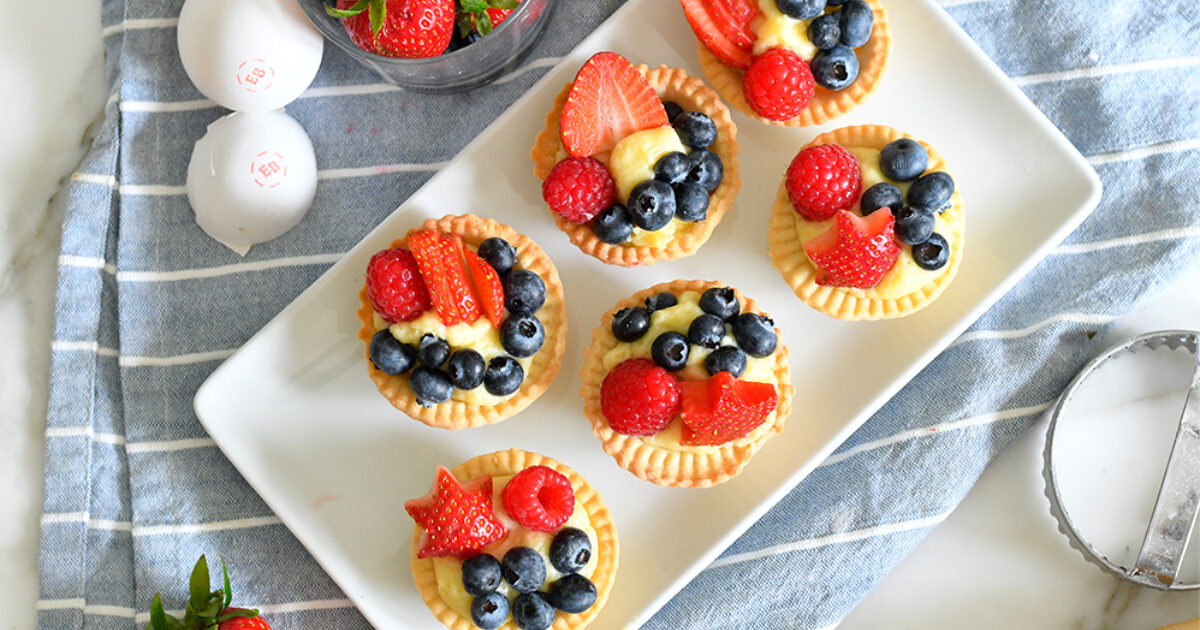 Summer Berry Cream Tartlets Recipe | Eggland's Best