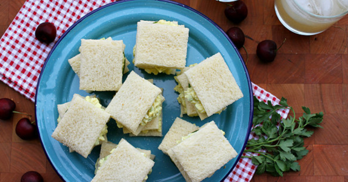 Avocado Egg Salad Tea Sandwiches Recipe | Eggland's Best