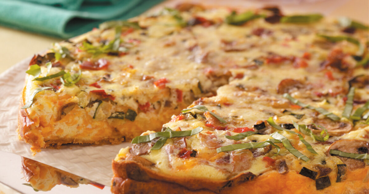 CheddarVeggie Appetizer Torte Eggland's Best