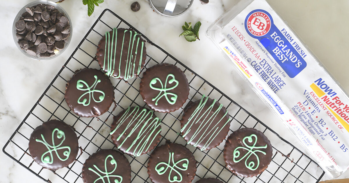 Chocolate Cookies with Mint Chocolate Ganache Eggland's Best
