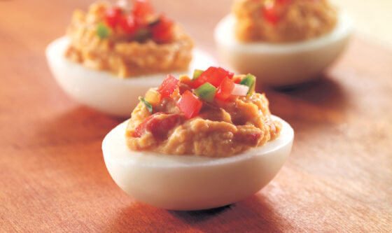 Salsa Deviled Eggs