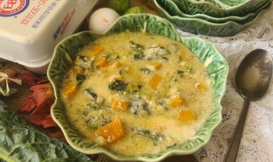 Harvest Stracciatella Soup (Italian Egg Soup with Vegetables)