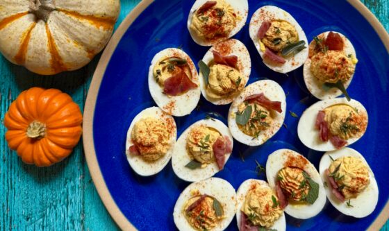 Hardy Holiday Deviled Eggs