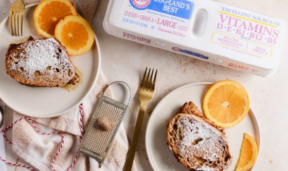 Gingerbread Spiced Crème Brûlée Toast