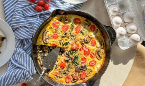 Savory Bacon & Mushroom Frittata