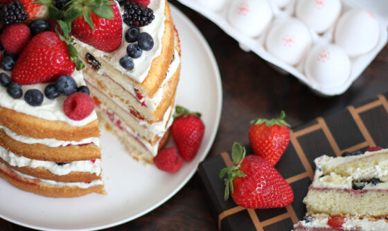 Buttermilk Berry Chantilly Cake