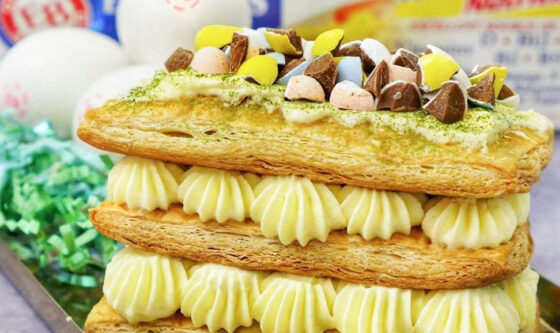 Chocolate Easter Eggs Mille-Feuille