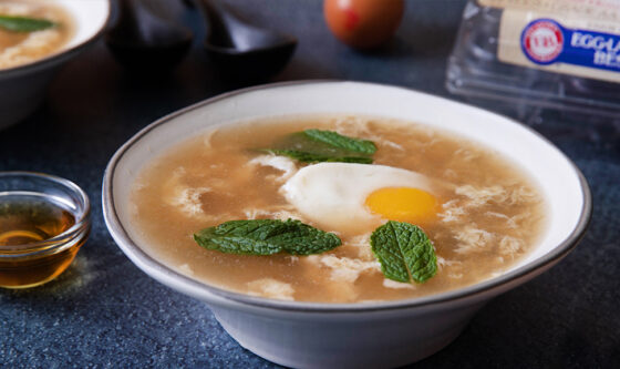 Mint Egg Drop Soup