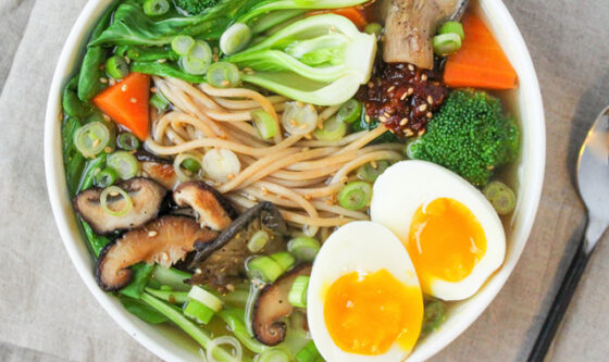 Ramen Bowl with Soft Boiled Eggs