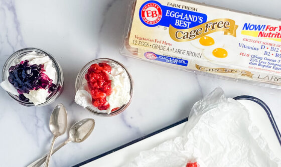 Berry Meringue Stacks