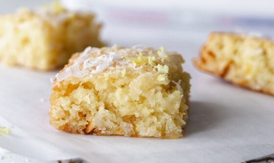 Lemon Coconut Blondies
