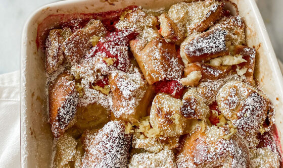 Raspberry-Lemon Breakfast Strata