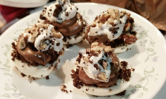Hazelnut Mousse Deviled Eggs