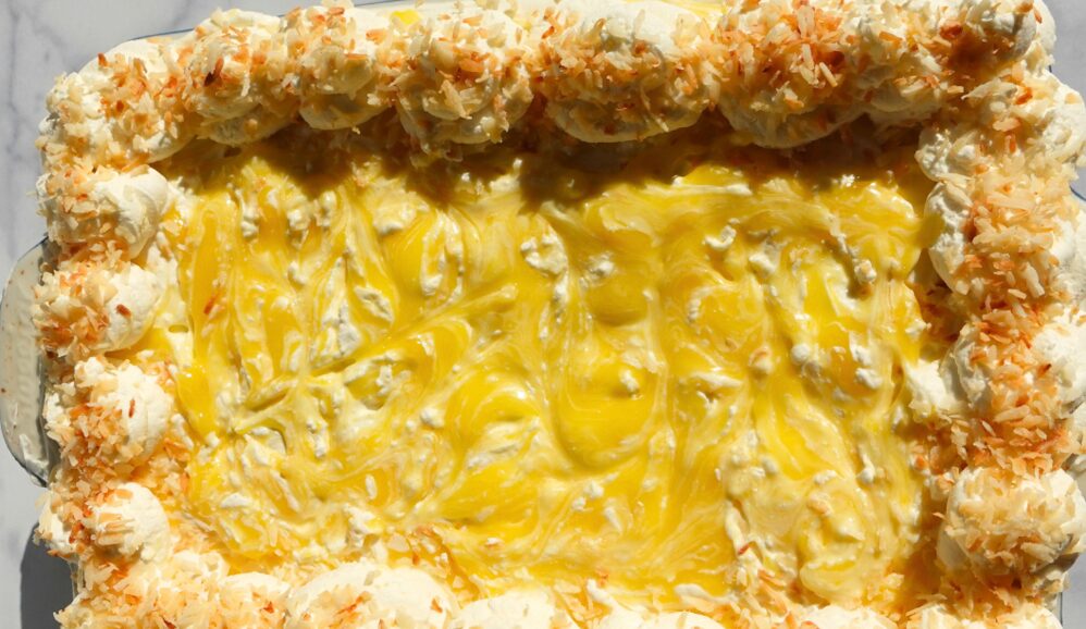 Photo of Coconut Lemon Curd Milk Cake