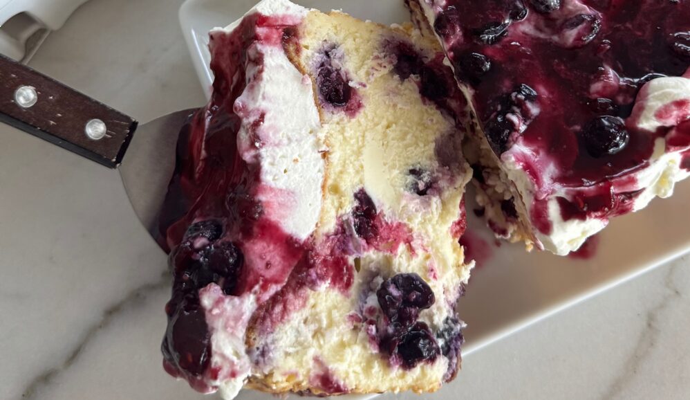 Photo of Lemon Blueberry Burnt Basque Cheesecake