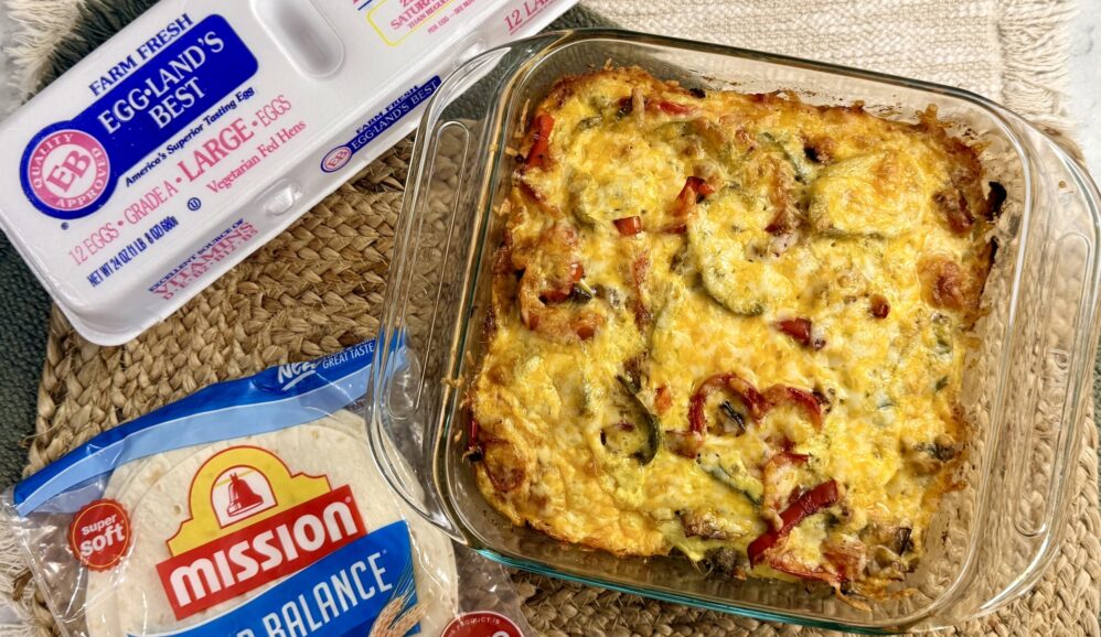 Photo of Breakfast Egg & Veggie Taco Bake