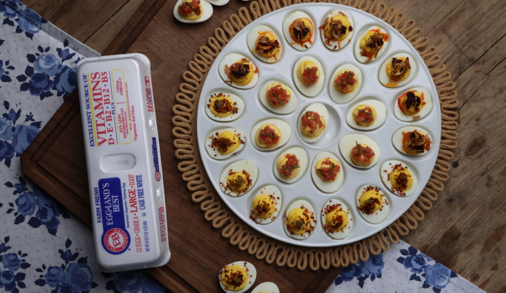 Photo of Asian Inspired Deviled Egg Flight Recipe