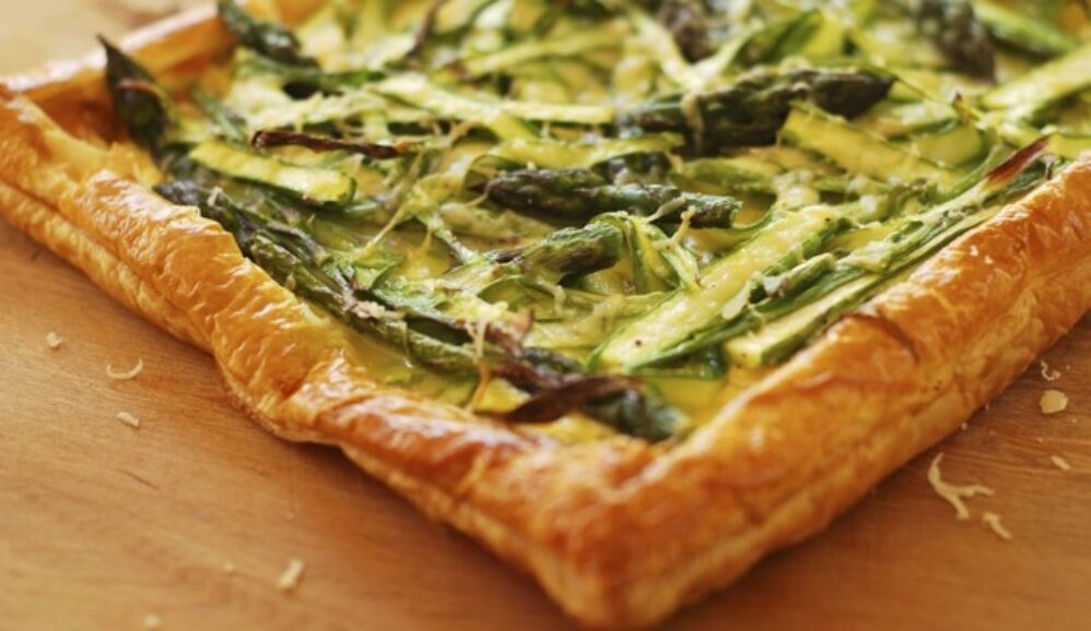 Photo of Asparagus, Ricotta and Bacon Tart