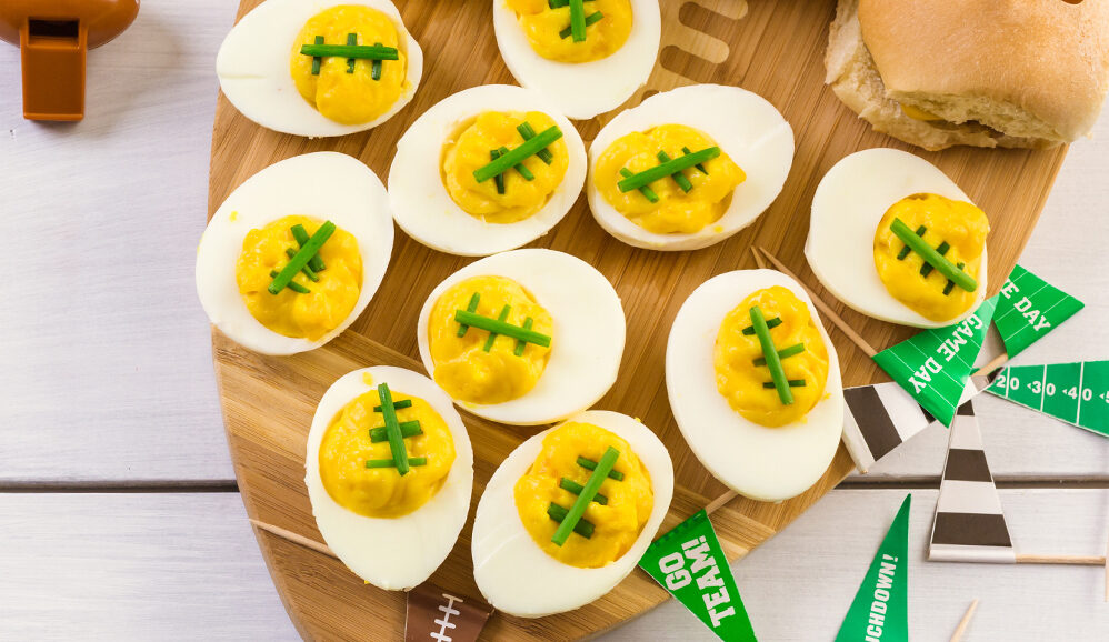 Photo of Football Deviled Eggs