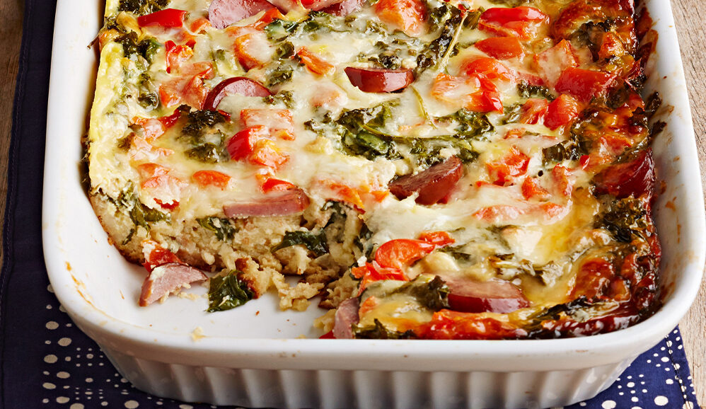 Photo of Kale and Turkey Sausage Egg Bake