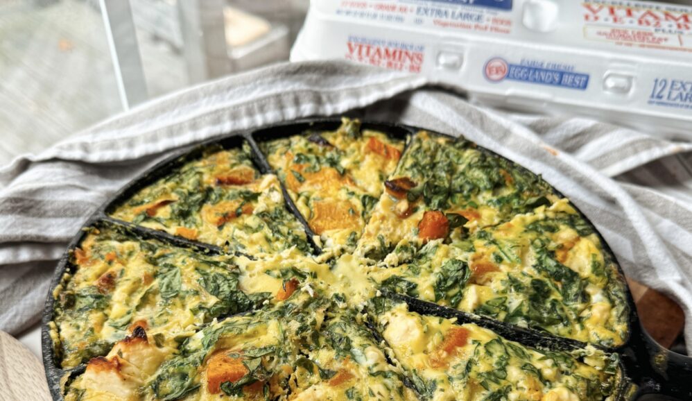 Photo of Thanksgiving Leftover Butternut Squash, Spinach & Feta Frittata